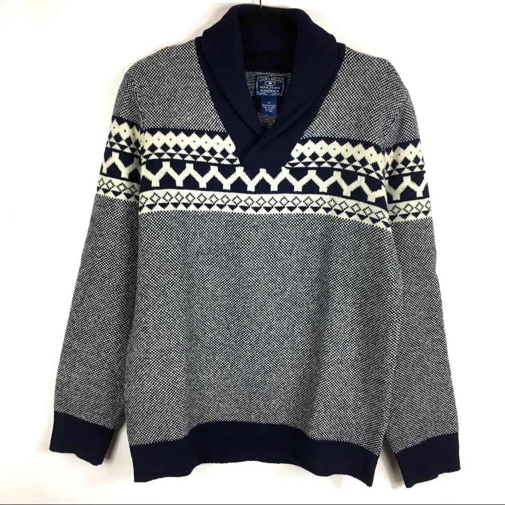 Lucky brand 100% lambswool sweater size medium